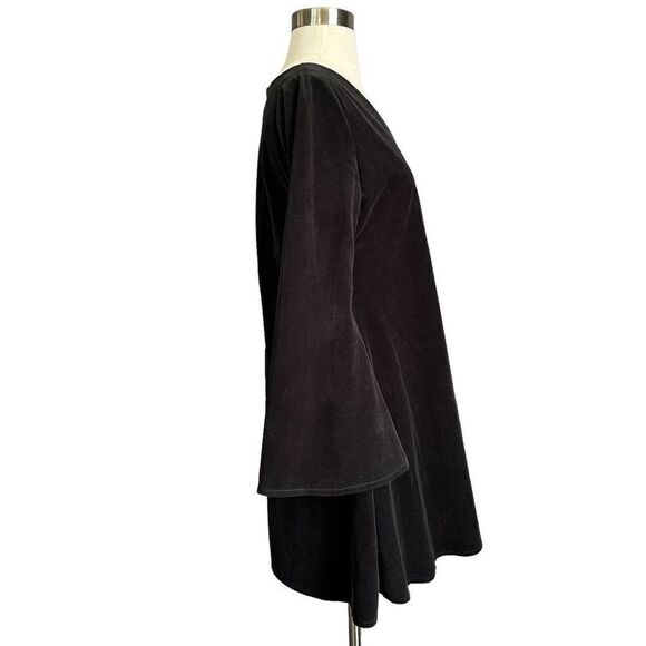 Oak + Fort Gothic Flare Sleeve Velvet Corduroy Witch Dress - Picture 3 of 5